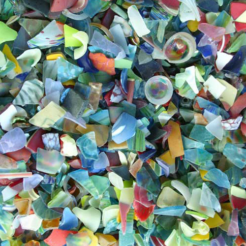 Tumbled Crushed Glass For Art